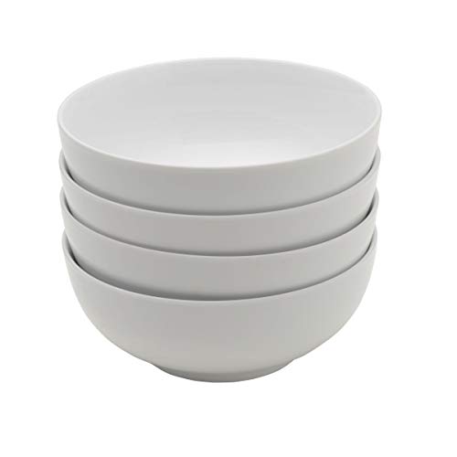 Everyday White by Fitz and Floyd Soup Cereal Porcelain Bowls, Set of 4