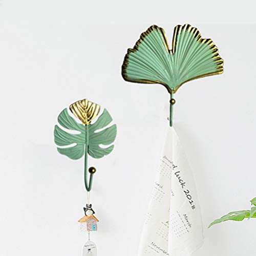 Cabilock Towel Hooks Towel Hooks Towel Hook 4pcs Wall Hooks Palm Leaf Monstera Leaf Shaped Hook Coat Hooks Hat Robe Hook Entryway Key Hanger Towel Hooks Towel Hook Towel Hook