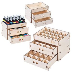 t togush paint rack hobby tool storage rack craft tool holder leather tool organizer wooden box