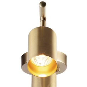 Globe Electric Pratt 4-Light Track Lighting, Matte Brass, Gold