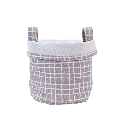 MAIKA Recycled Canvas Storage Bucket 3-pack, Size Medium, Woven Grey