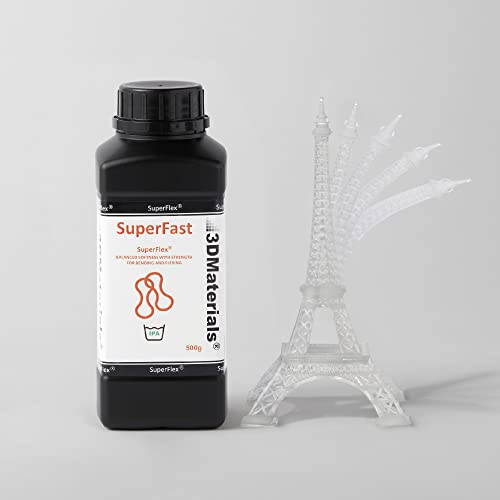 SuperFlex 500g has Balanced Softness with Strength(Shore 80A) Simulating Rubber or TPU for Flexible Prototypes, Made in Korea by 3DMaterials