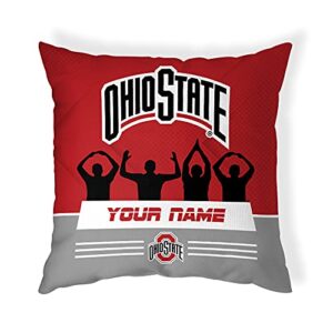 ohio state buckeyes silhouette throw pillow | personalized | custom