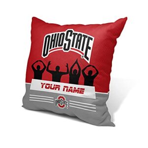 Ohio State Buckeyes Silhouette Throw Pillow | Personalized | Custom