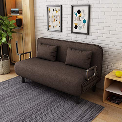 MINIKID 【US Fast Shipment】 Convertible Sofa Bed Folding Sleeper Sofa, 4-in-1 Multi-Function Sofa Bed, Ottoman Sleeper, Convertible Chair Bed for Living Room/Bedroom/Small Apartment (Coffee)