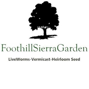 FoothillSierraGarden- 50 Count Red Wiggler Live Organically Raised Premium Red Wiggler Composting Worms