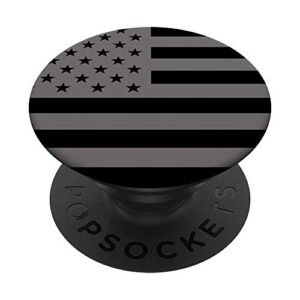 black american flag gray popsockets swappable popgrip