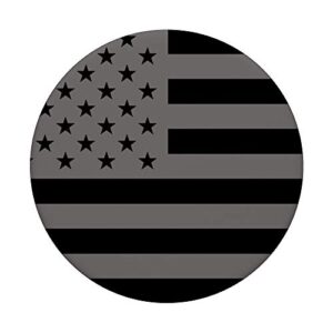 Black American Flag Gray PopSockets Swappable PopGrip