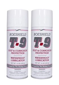 boeshield t-9 rust & corrosion protection/inhibitor and waterproof lubrication, 12 oz. (""0 2 count - 12 oz, lubricant)