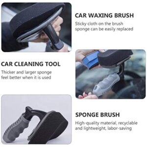 VICASKY Tire Shine Wax Applicator Tire Brush Tire Dressing Applicator Pad Keeps Tires Shine Reusable and Washable for Tire Detailing Waxing Brush