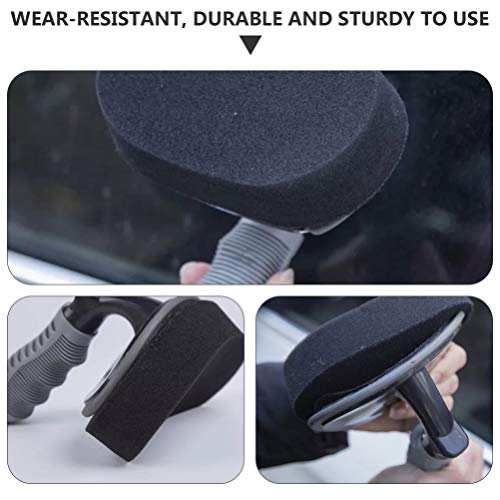 VICASKY Tire Shine Wax Applicator Tire Brush Tire Dressing Applicator Pad Keeps Tires Shine Reusable and Washable for Tire Detailing Waxing Brush