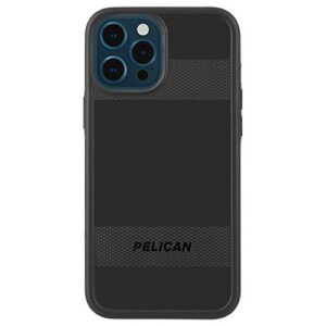 pelican - protector series - case for iphone 12 pro max (5g) - compatible with magsafe accessories & charging - 15 ft drop protection - 6.7 inch - black