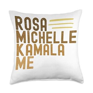 black history women empowerment black history month african american melanin pride throw pillow, 18x18, multicolor