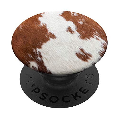 Cow Lookalike Cowhide PopSockets Swappable PopGrip