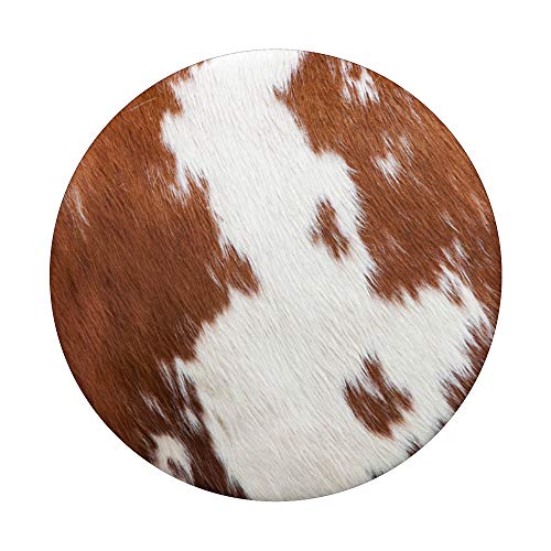Cow Lookalike Cowhide PopSockets Swappable PopGrip
