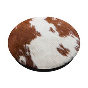 Cow Lookalike Cowhide PopSockets Swappable PopGrip