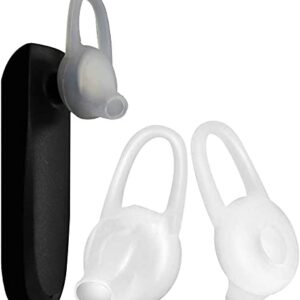 D & K Exclusives Ear Tips Soft Replacement Earbuds Silicone Gel Cover Pads 8 PCS for Headset Earpiece, Active InEar Headphones Earphones - Black (Medium)