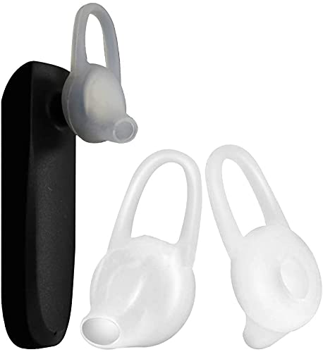 D & K Exclusives Ear Tips Soft Replacement Earbuds Silicone Gel Cover Pads 8 PCS for Headset Earpiece, Active InEar Headphones Earphones - Black (Medium)