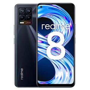 Realme 8 4G Dual SIM 64GB ROM + 4GB RAM (GSM Only | No CDMA) Factory Unlocked 4G/LTE Smartphone (Punk Black)-International Version