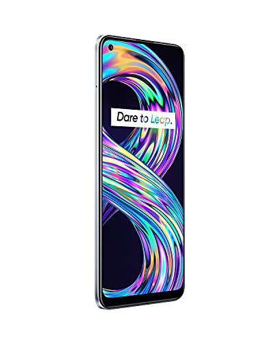 Realme 8 4G Dual SIM 64GB ROM + 4GB RAM (GSM Only | No CDMA) Factory Unlocked 4G/LTE Smartphone (Cyber Silver)-International Version