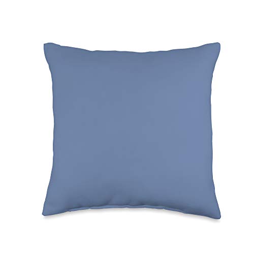 Vine Mercantile Simple Chic Solid Color Dark Periwinkle Blue Throw Pillow, 16x16, Multicolor