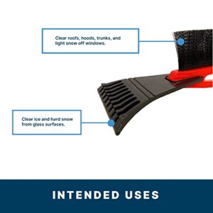 Teal Turtle 21 Inch Car Snow Scraper and Brush - Versatile Tool for Snow and Ice Removal