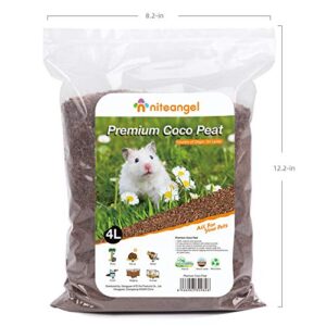 Niteangel Natural Coco/Cork Hamster Bedding Pet Litter for Dwarf Syrian Hamsters, Gerbils, mices, Degus or Other Small Animal