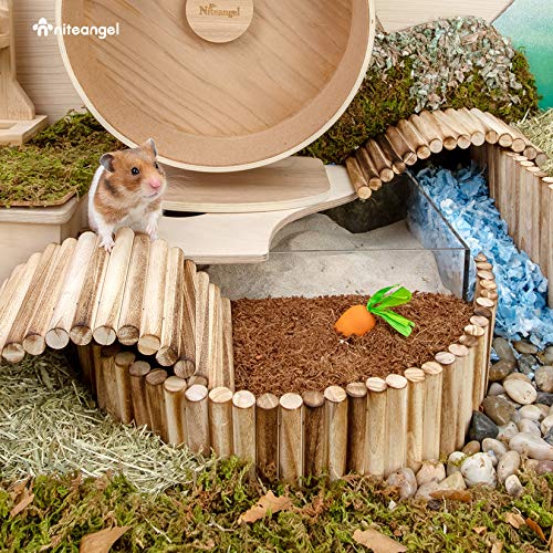 Niteangel Natural Coco/Cork Hamster Bedding Pet Litter for Dwarf Syrian Hamsters, Gerbils, mices, Degus or Other Small Animal