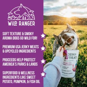 WILD NATURE All Natural Jerky Dog Treats | Duck, Chicken, and Beef Jerky Dog Treats Made in The USA | High Protein, Grain Free Superfood for Dogs | Perfect Training Treats for All Sized Dogs