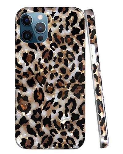 J.west iPhone 11 Pro Max Case Leopard for Women Girls,Cute Sparkle Translucent Clear Stylish Cheetah Pattern Design Slim Soft TPU Silicone Protective Phone Case Cover for iPhone 11 Pro Max 6.5" Bling