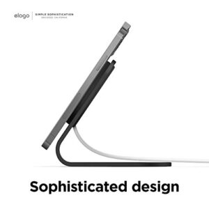 elago MS3 Charging Stand Compatible with MagSafe Charger, Durable Aluminum Phone Stand, Compatible with iPhone 14,13,12 Models (Cable not Included) (Black)