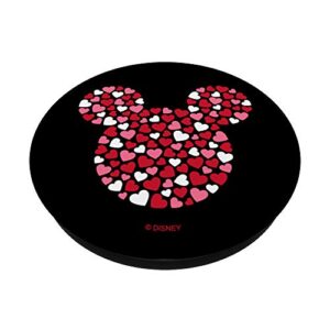 Disney Mickey Mouse Icon Pink Hearts Valentine's Day PopSockets PopGrip: Swappable Grip for Phones & Tablets