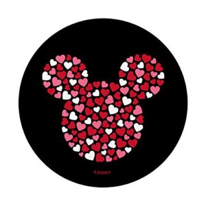 Disney Mickey Mouse Icon Pink Hearts Valentine's Day PopSockets PopGrip: Swappable Grip for Phones & Tablets