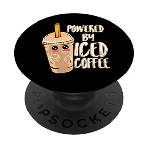 anime lover iced coffee kawaii popsockets swappable popgrip