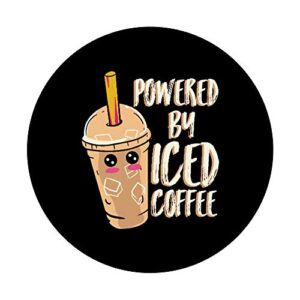 Anime lover Iced Coffee Kawaii PopSockets Swappable PopGrip