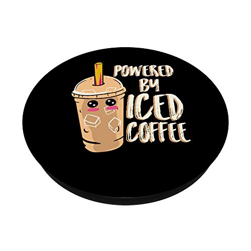 Anime lover Iced Coffee Kawaii PopSockets Swappable PopGrip