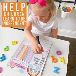 Rainbow Kids Chore Chart Magnetic, Reward Chart for Kids, Good Behavior Chart for Kids at Home, My Responsibility Chart for Kids, Magnetic Reward Chart for Kids Behavior, Chore Chart for One Child