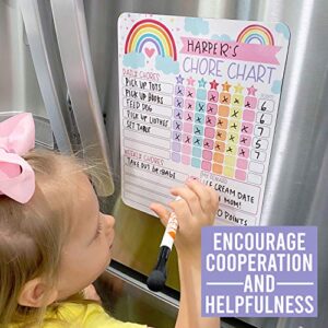 Rainbow Kids Chore Chart Magnetic, Reward Chart for Kids, Good Behavior Chart for Kids at Home, My Responsibility Chart for Kids, Magnetic Reward Chart for Kids Behavior, Chore Chart for One Child