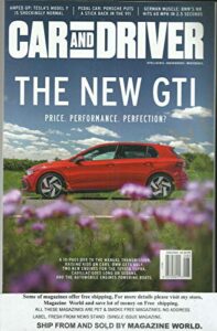 car and driver magazine, the new gti august, 2020