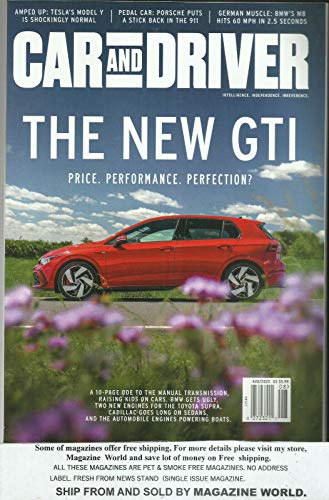 CAR AND DRIVER MAGAZINE, THE NEW GTI AUGUST, 2020