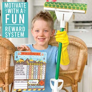 Construction Kids Chore Chart Magnetic, Reward Chart for Kids, Good Behavior Chart for Kids at Home, My Responsibility Chart for Kid, Magnetic Reward Chart for kids Behavior, Chore Chart for One Child