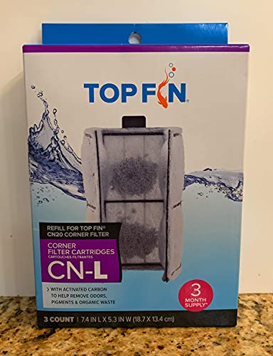 Top Fin CN-L Large Corner Filter Cartridges 3 Count