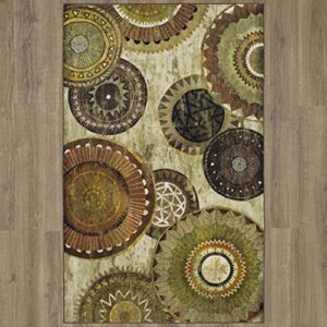 Mohawk Home Medallion 4' x 6' Armindale Brown Area Rug