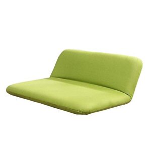 uxzdx lazy sofa,large floor sofa adjustable back video gaming sofa folding for bedroom living room home office lounge,green 98cmx60cmx43cm