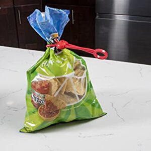 Fresh Fare Innovative Chip Clip Replacement Keep Snacks Fresh, Standard, Blue, Green, Red