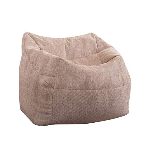 UXZDX Lazy Sofas Cover Chairs Without Filler Linen Cloth Lounger Seat Bean Bag Pouf Puff Couch Tatami Living Room,62cmx85cmx85cm