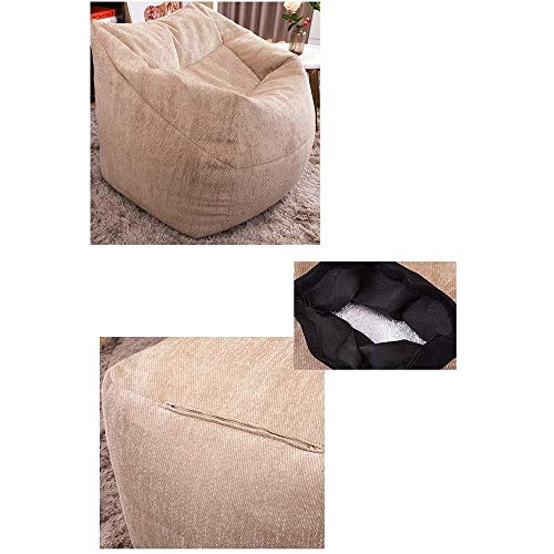 UXZDX Lazy Sofas Cover Chairs Without Filler Linen Cloth Lounger Seat Bean Bag Pouf Puff Couch Tatami Living Room,62cmx85cmx85cm