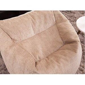 UXZDX Lazy Sofas Cover Chairs Without Filler Linen Cloth Lounger Seat Bean Bag Pouf Puff Couch Tatami Living Room,62cmx85cmx85cm