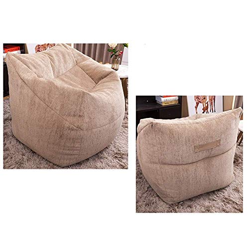 UXZDX Lazy Sofas Cover Chairs Without Filler Linen Cloth Lounger Seat Bean Bag Pouf Puff Couch Tatami Living Room,62cmx85cmx85cm