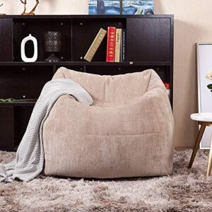 UXZDX Lazy Sofas Cover Chairs Without Filler Linen Cloth Lounger Seat Bean Bag Pouf Puff Couch Tatami Living Room,62cmx85cmx85cm